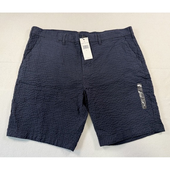 Tommy Hilfiger Other - Tommy Hilfiger Men's Seersucker Flat Front ShortsSize 38 Navy Blue Resortwear